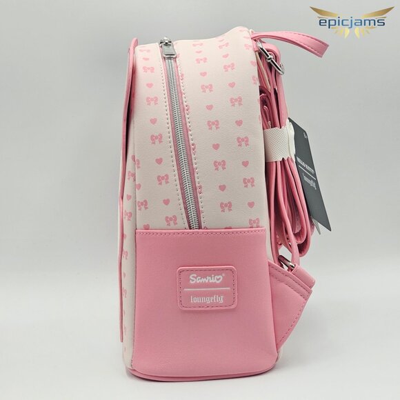 Loungefly Hello Kitty & Mimmy White Teddy Bear Mini Backpack display picture 3
